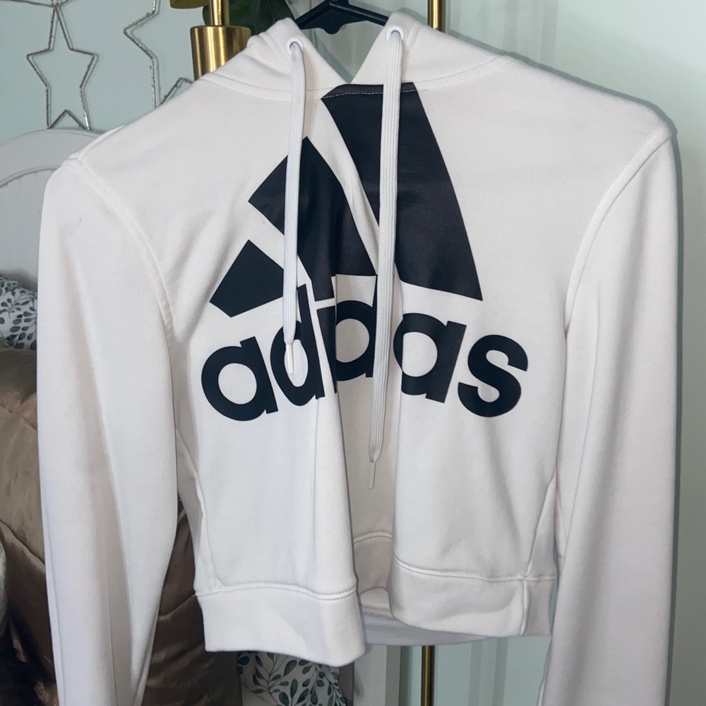 cropped adidas sweatshirt
